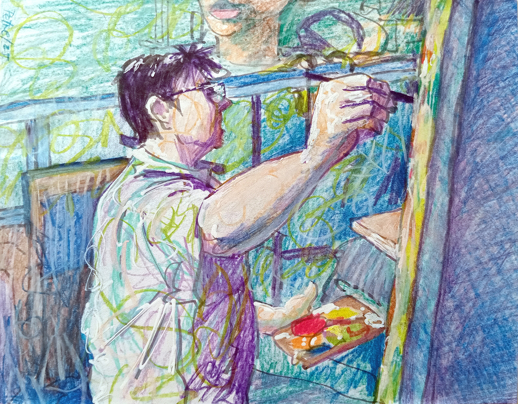 2025- Cima en el taller de Liniers - 20.7 x 26.5 cm